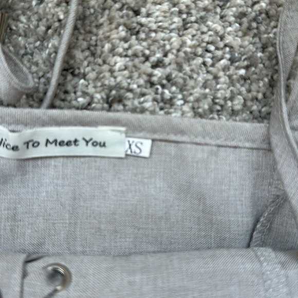 String Top and Pant Two Piece Set Lace Up Tie Up Size XS - Picture 4 of 13